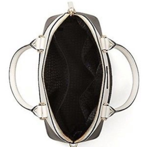 Kate Spade ♠️ NWT Black & White Satchel Bag - Picture 3 of 8